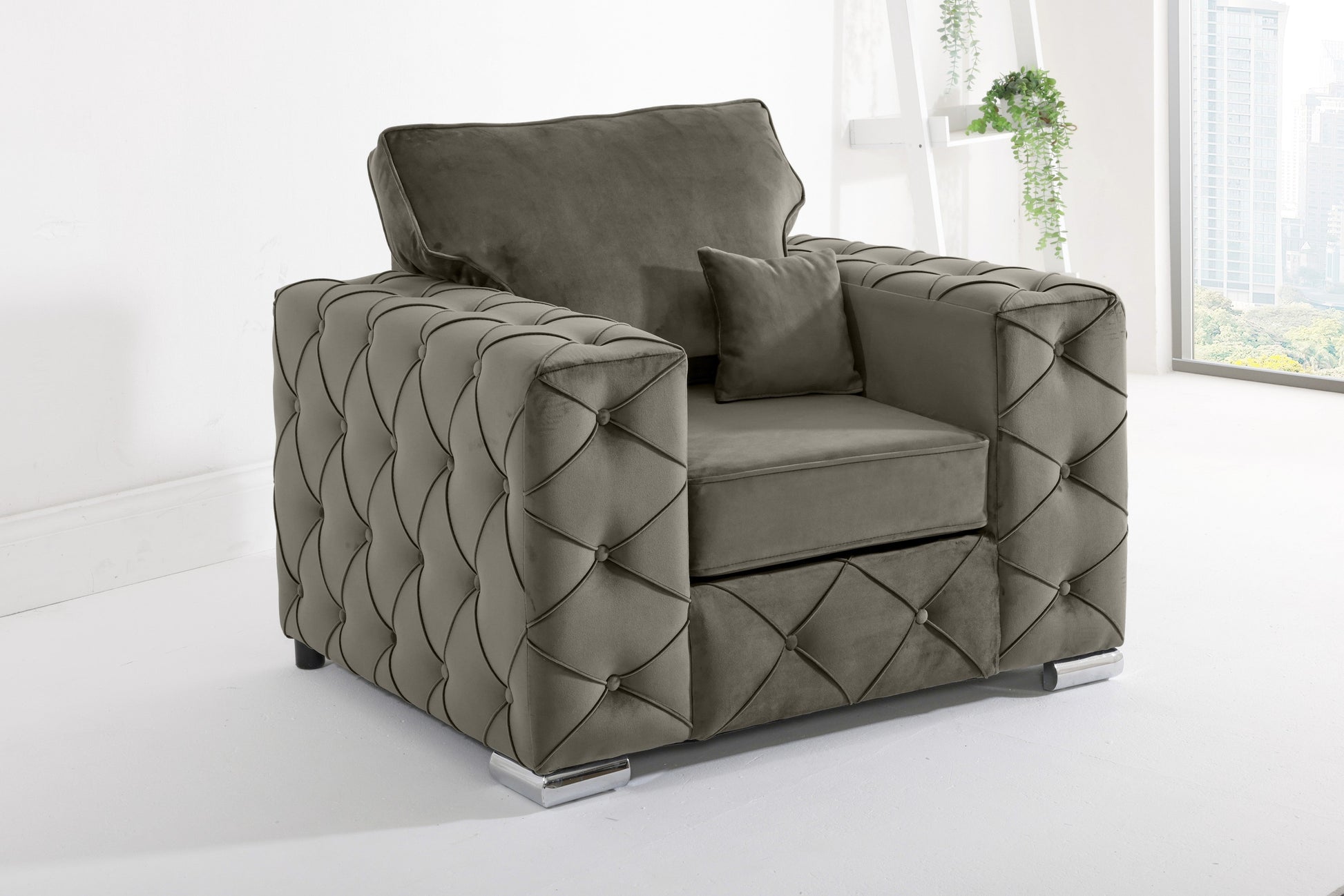 Castro U Shape Sofa bed  Fullback - Plush Velvet - Sofa Scape UK