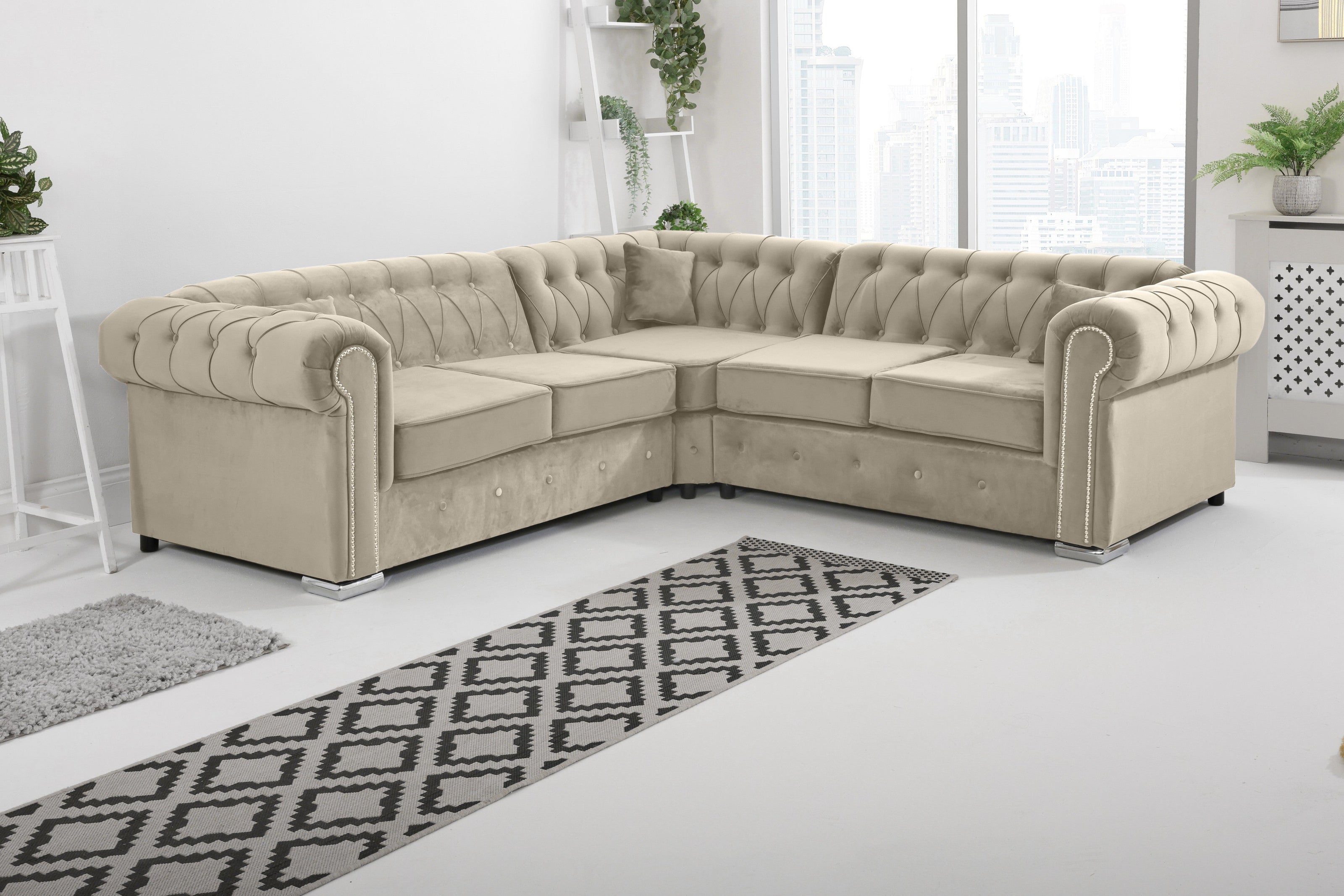 Novara Chesterfield Corner - Sofa Scape UK