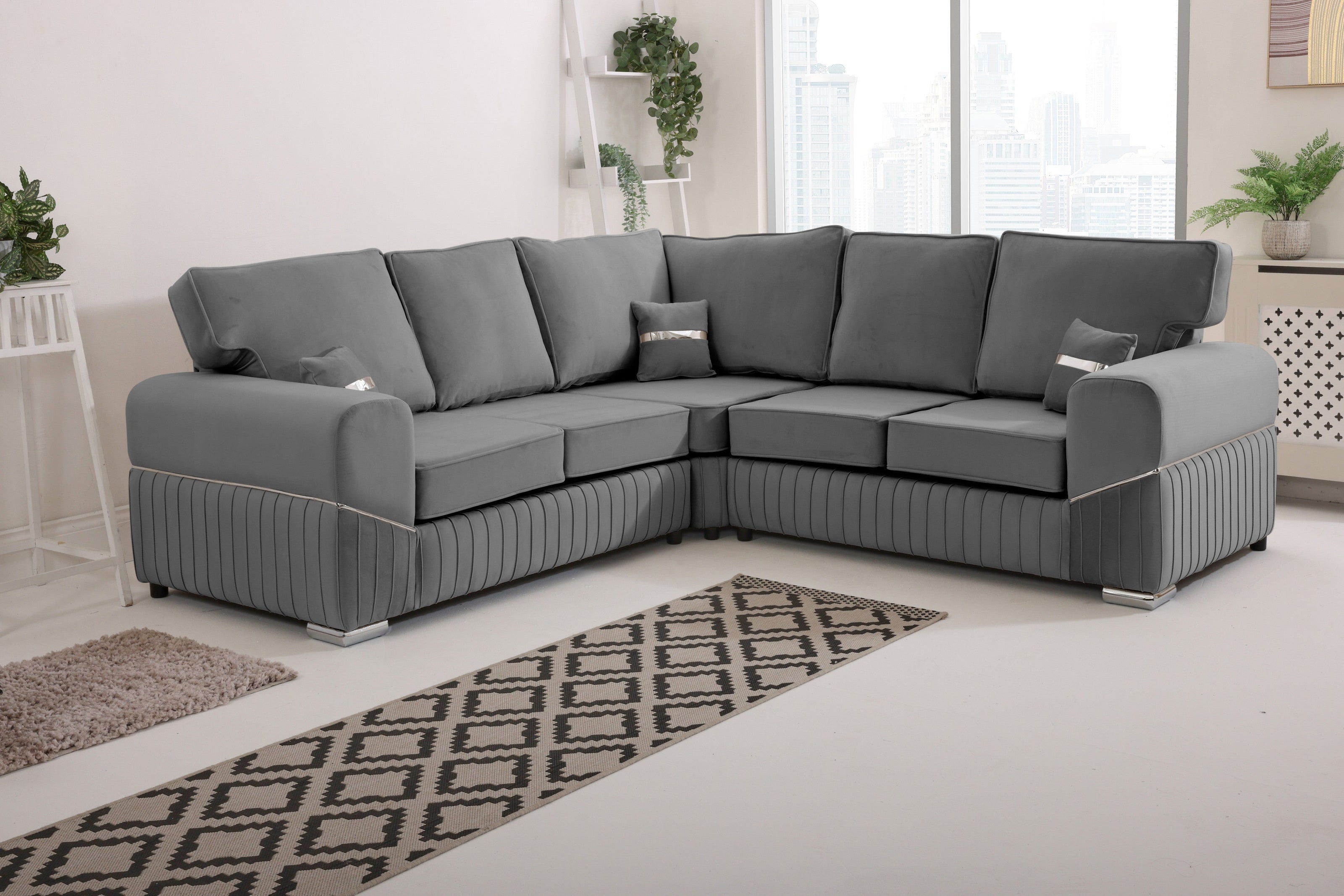 Vivaro Corner 2c2 Fullback - Plush Velvet - Sofa Scape UK
