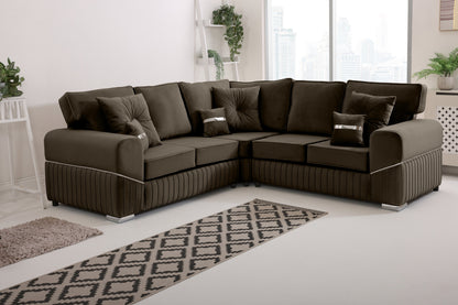 Vivaro Corner 2c2 Fullback + Extra cushions - Plush Velvet