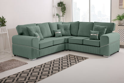 Vivaro Corner 2c2 Fullback + Extra cushions - Plush Velvet