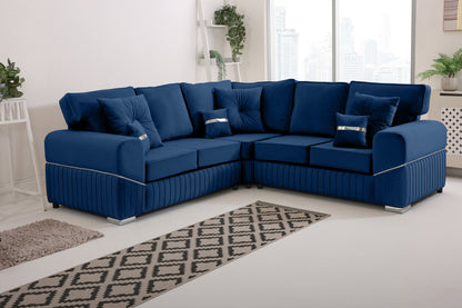 Vivaro Corner 2c2 Fullback + Extra cushions - Plush Velvet