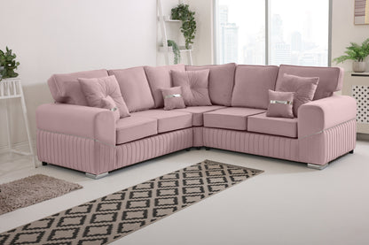 Vivaro Corner 2c2 Fullback + Extra cushions - Plush Velvet