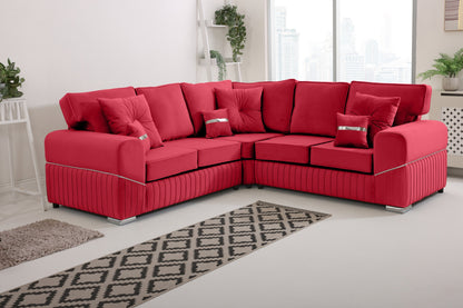Vivaro Corner 2c2 Fullback + Extra cushions - Plush Velvet