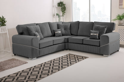 Vivaro Corner 2c2 Fullback + Extra cushions - Plush Velvet