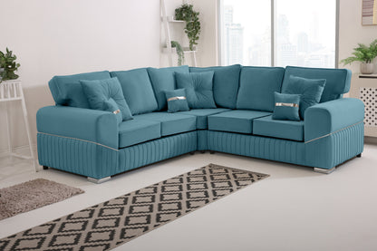 Vivaro Corner 2c2 Fullback + Extra cushions - Plush Velvet