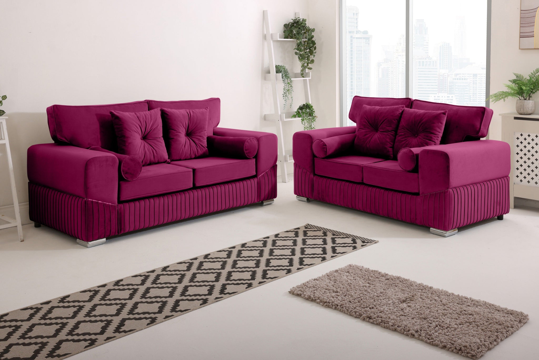 Vivaro 3+2 Fullback + Extra cushions - Plush Velvet