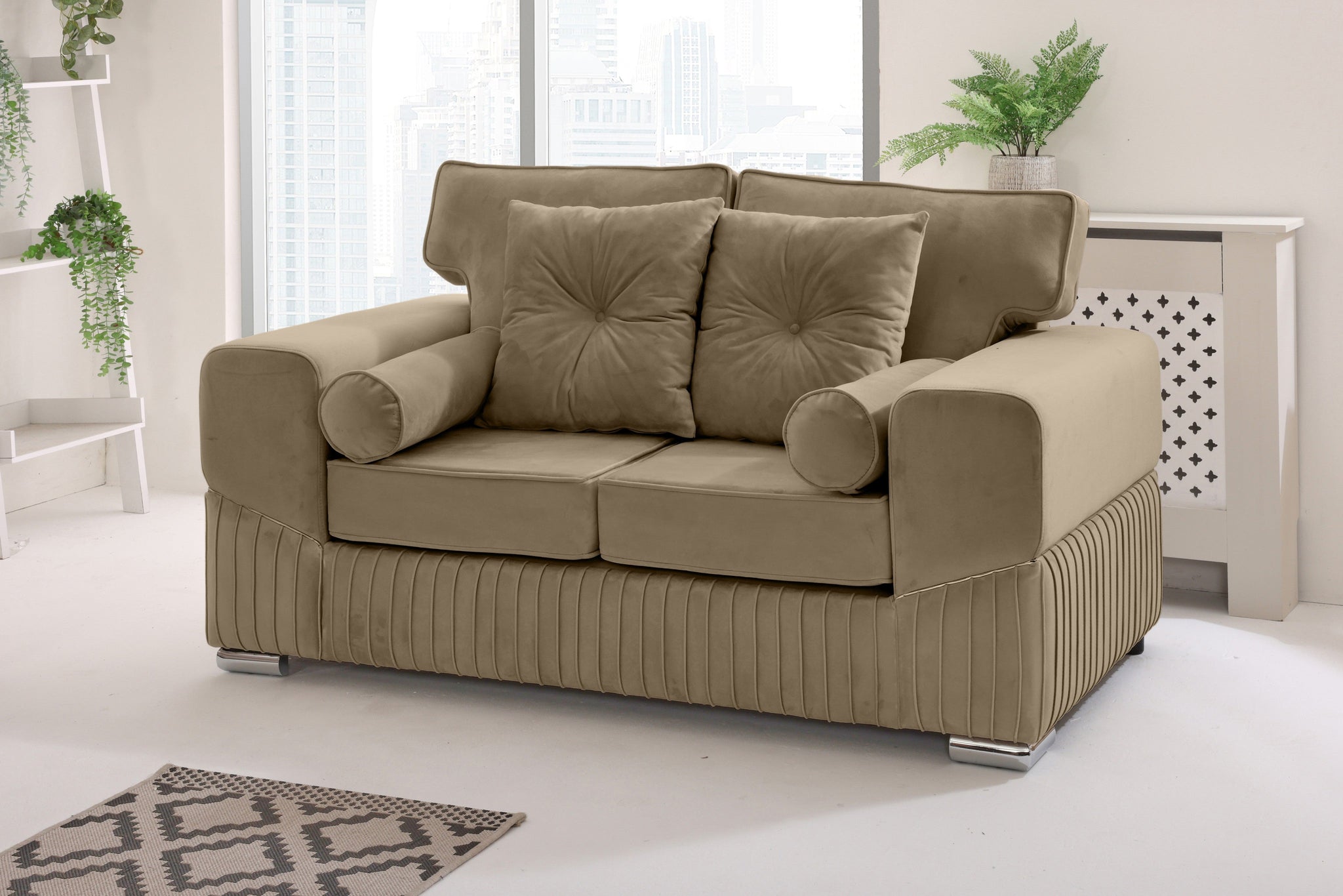 Vivaro 3+2 Fullback + Extra cushions - Plush Velvet