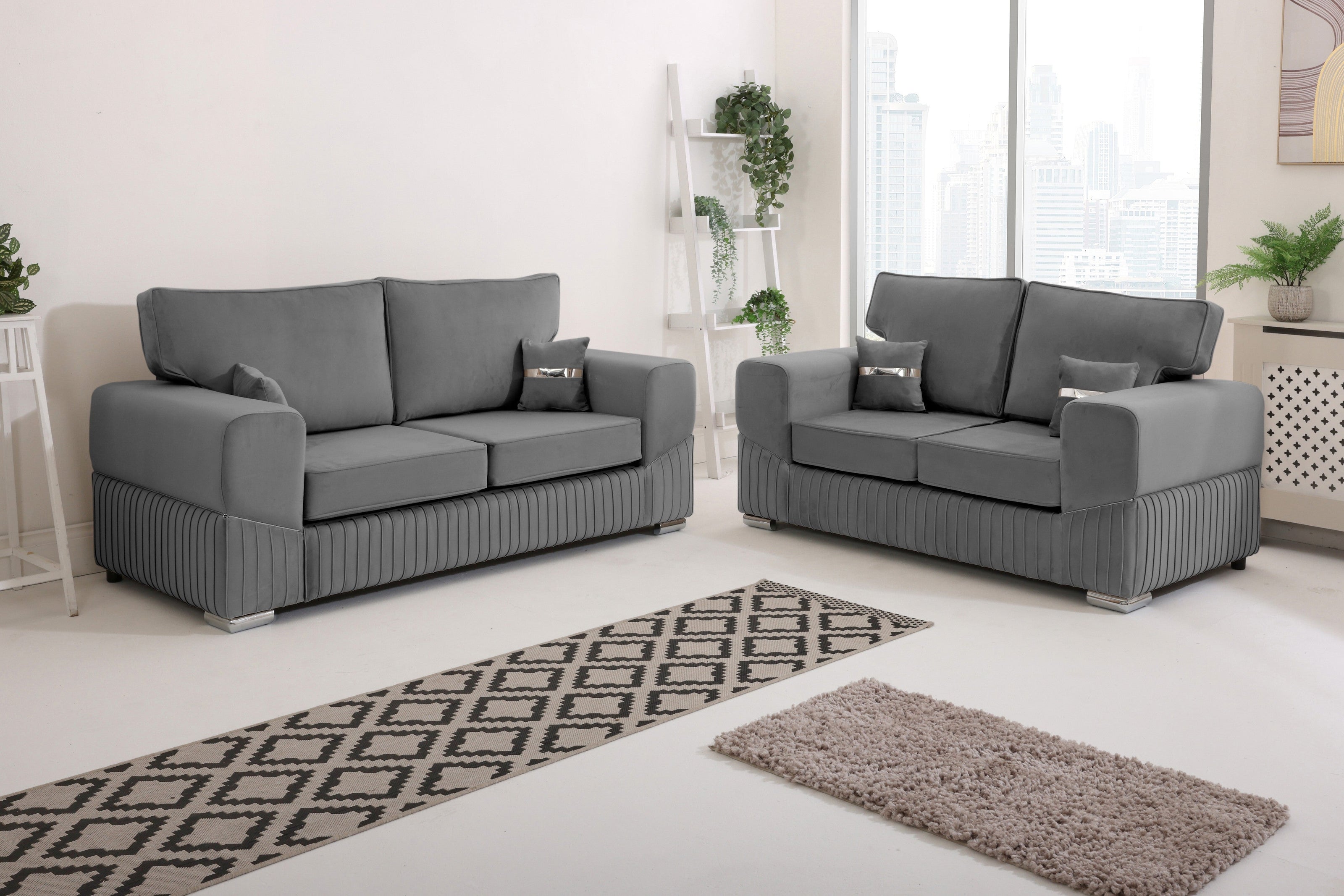 Vivaro 3+2 Fullback  - Plush Velvet - Sofa Scape UK