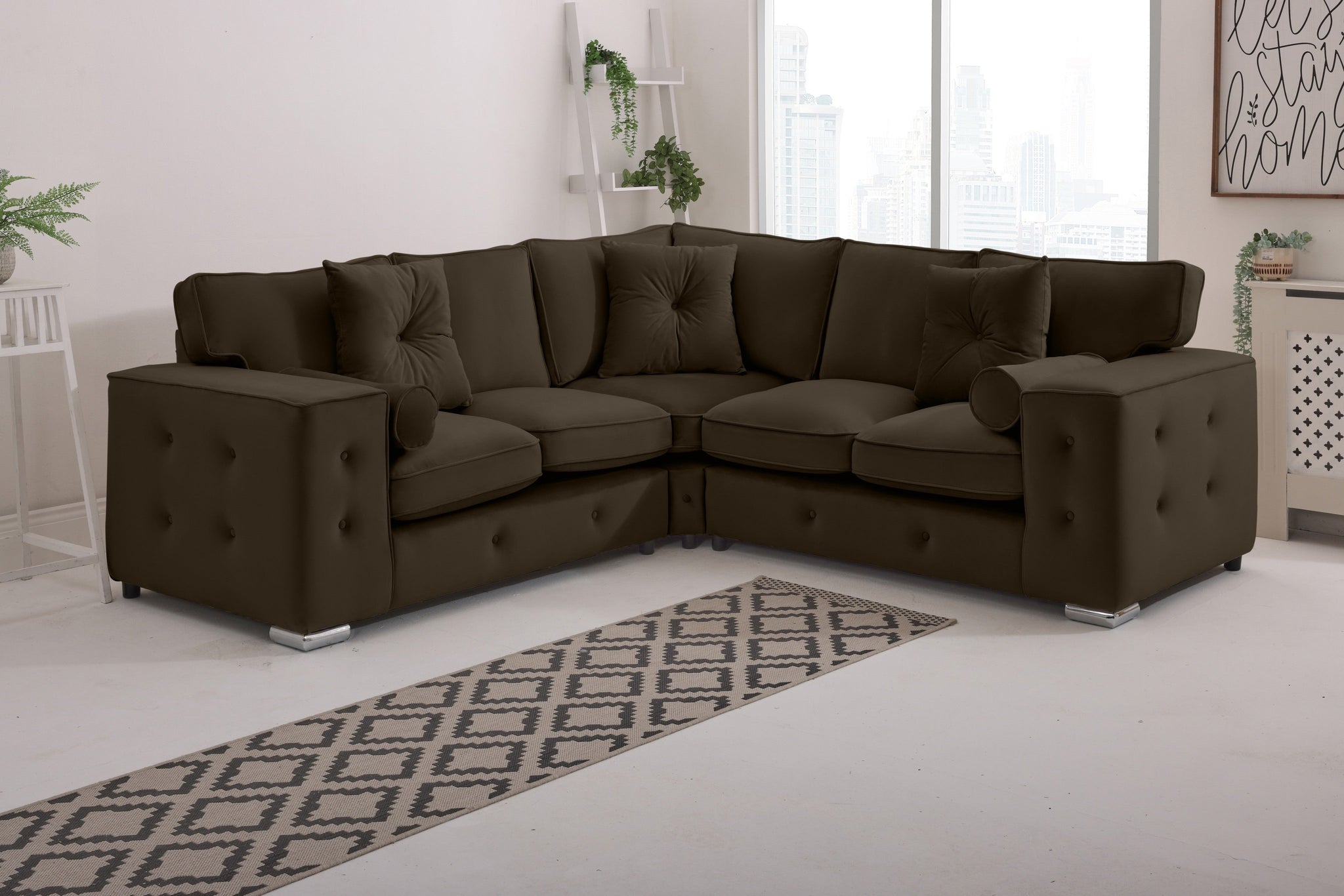 BelmontCorner Fullback - 2c2 - Buttoned Cushions
