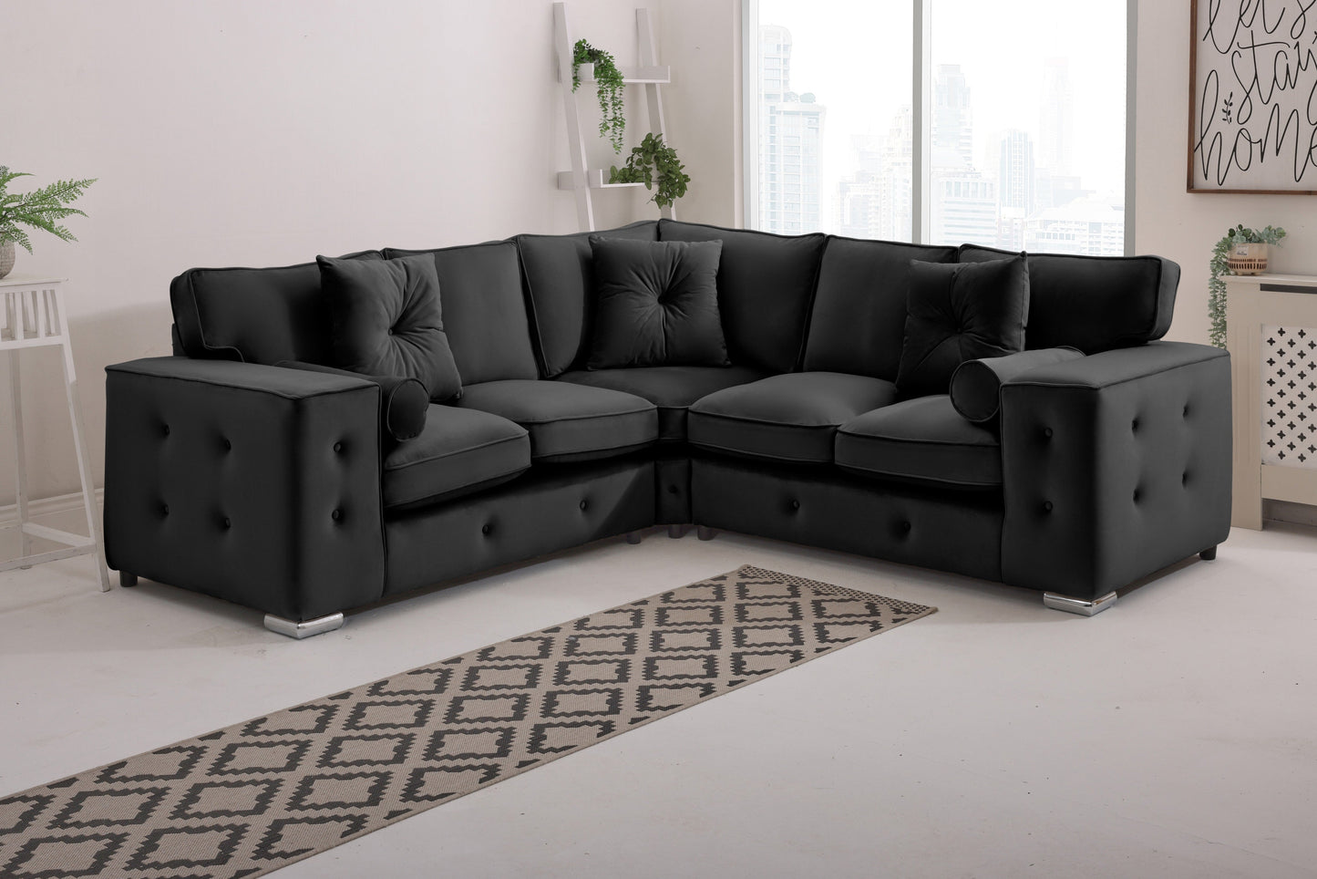 BelmontCorner Fullback - 2c2 - Buttoned Cushions