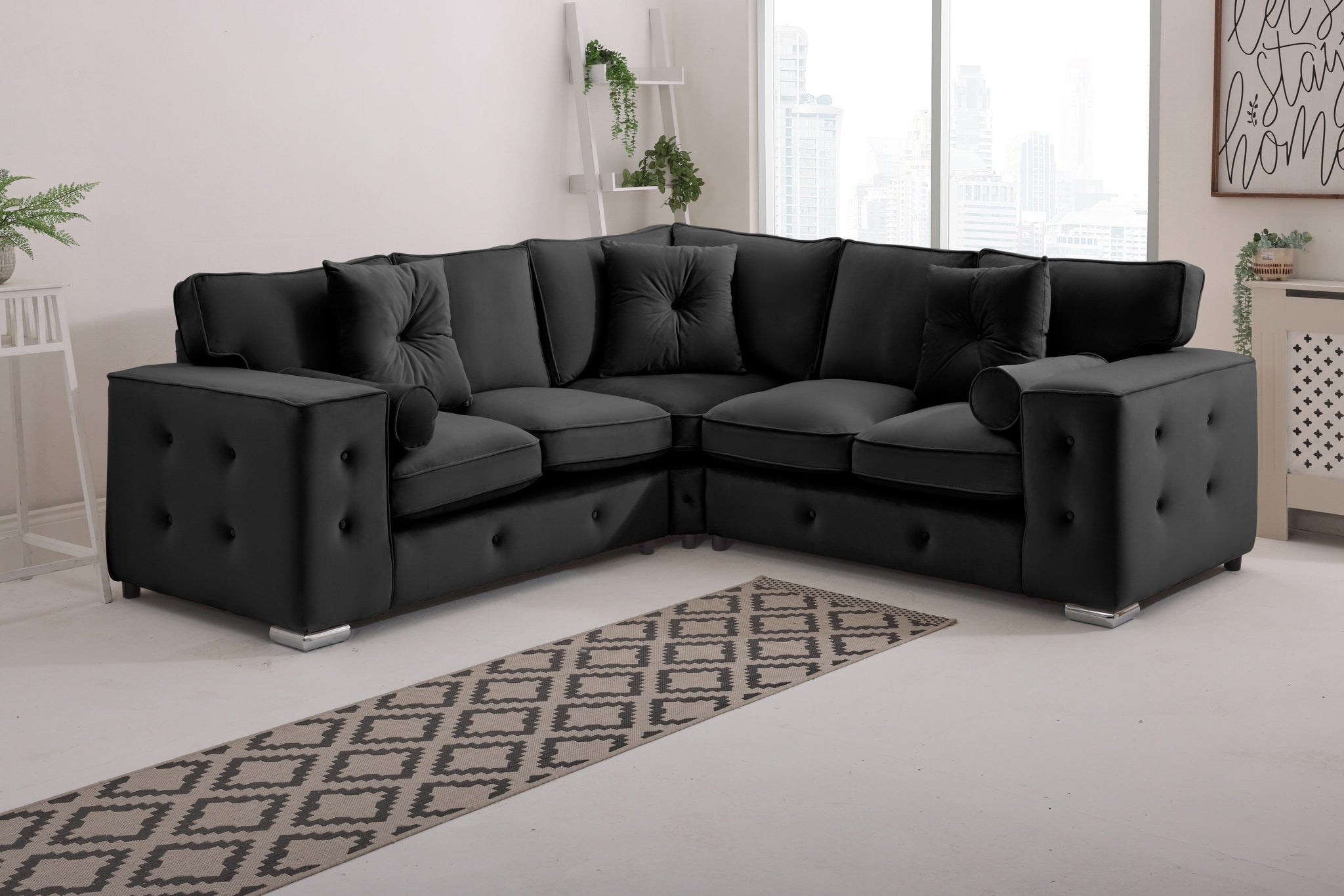 BelmontCorner Fullback - 2c2 - Buttoned Cushions