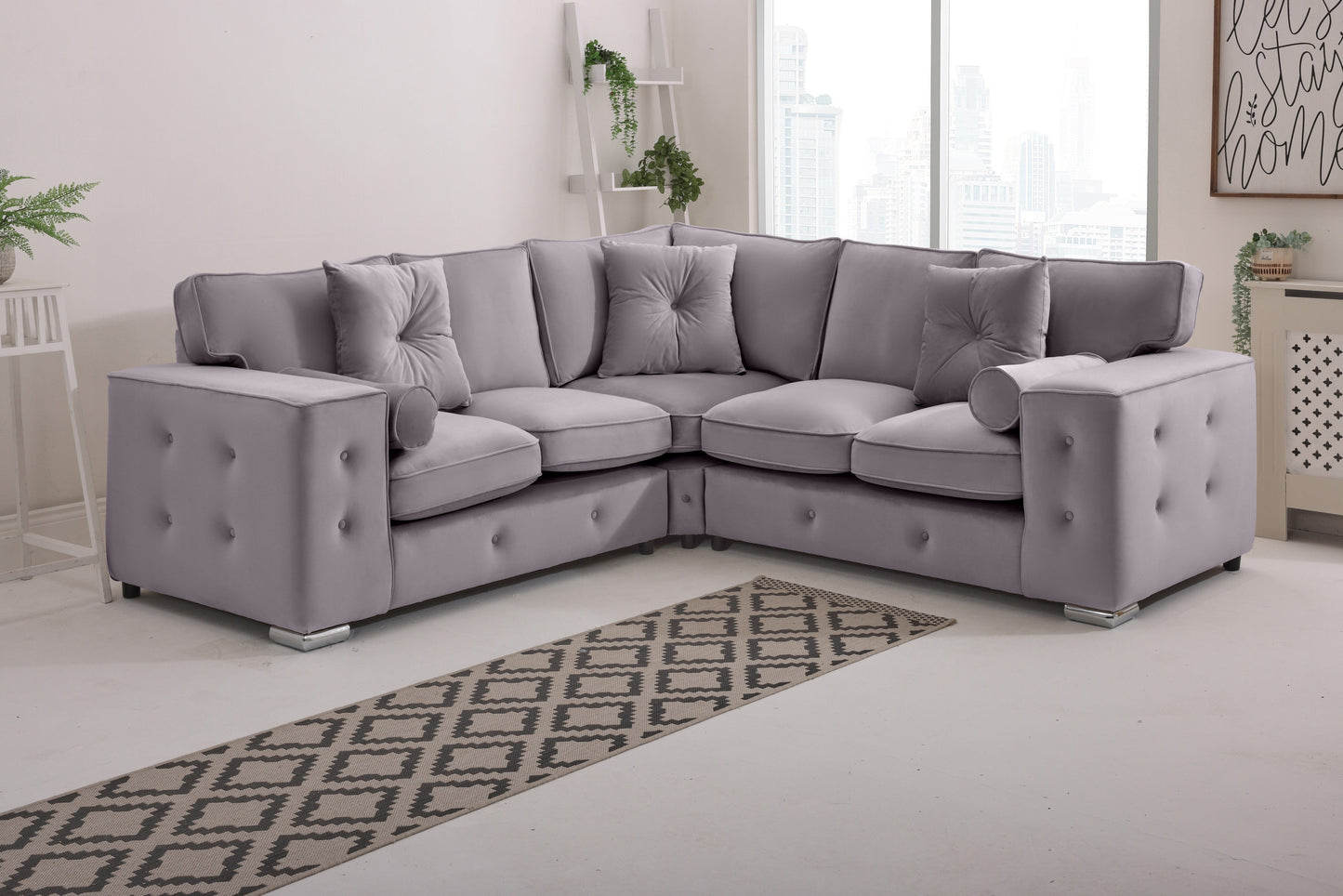 BelmontCorner Fullback - 2c2 - Buttoned Cushions