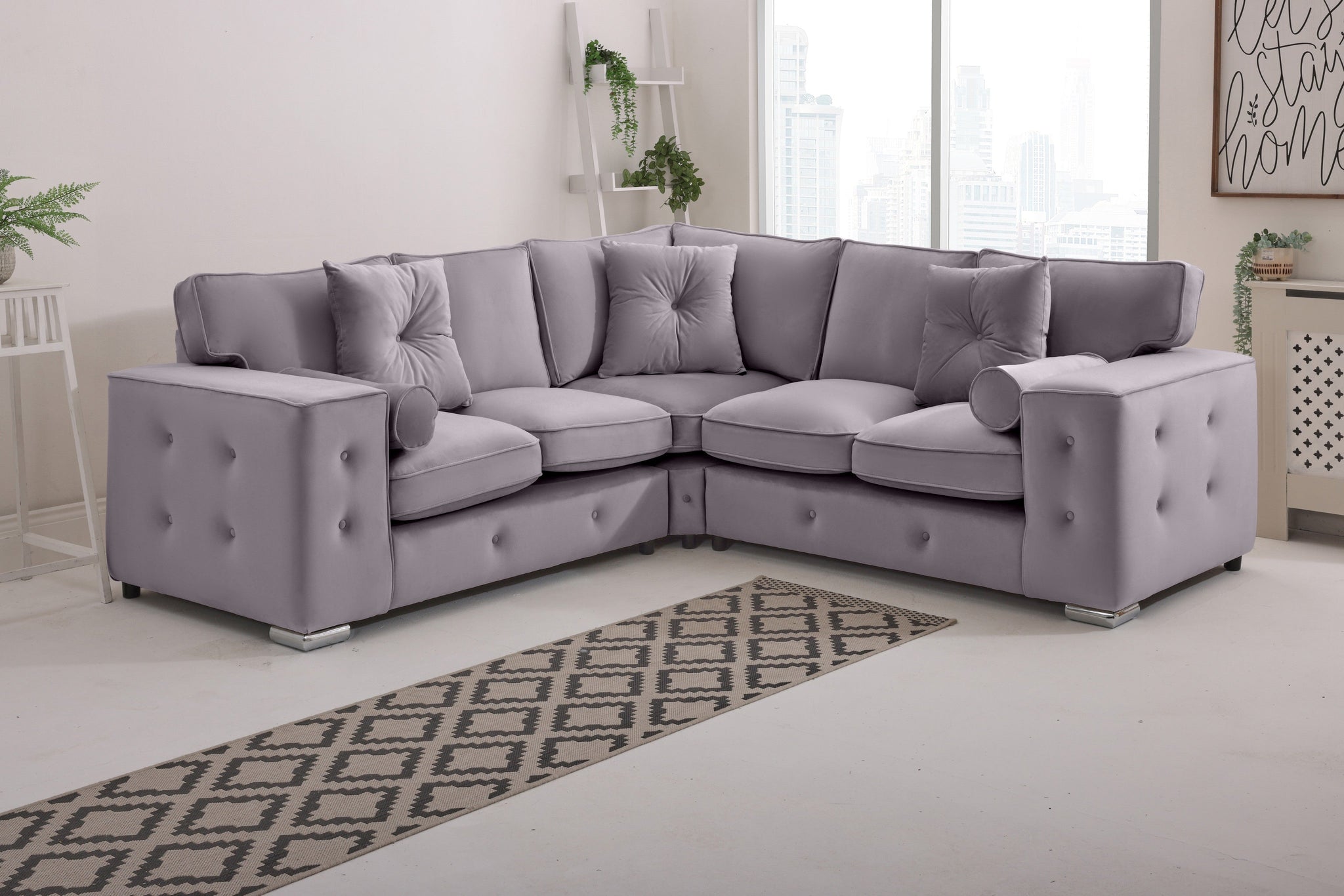 BelmontCorner Fullback - 2c2 - Buttoned Cushions