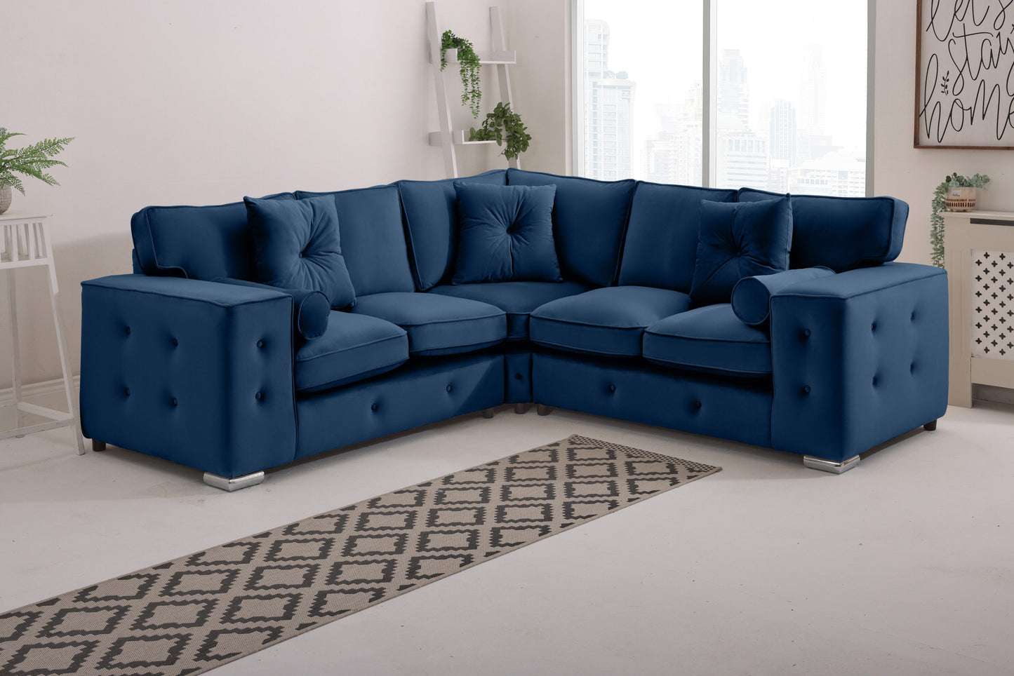 BelmontCorner Fullback - 2c2 - Buttoned Cushions