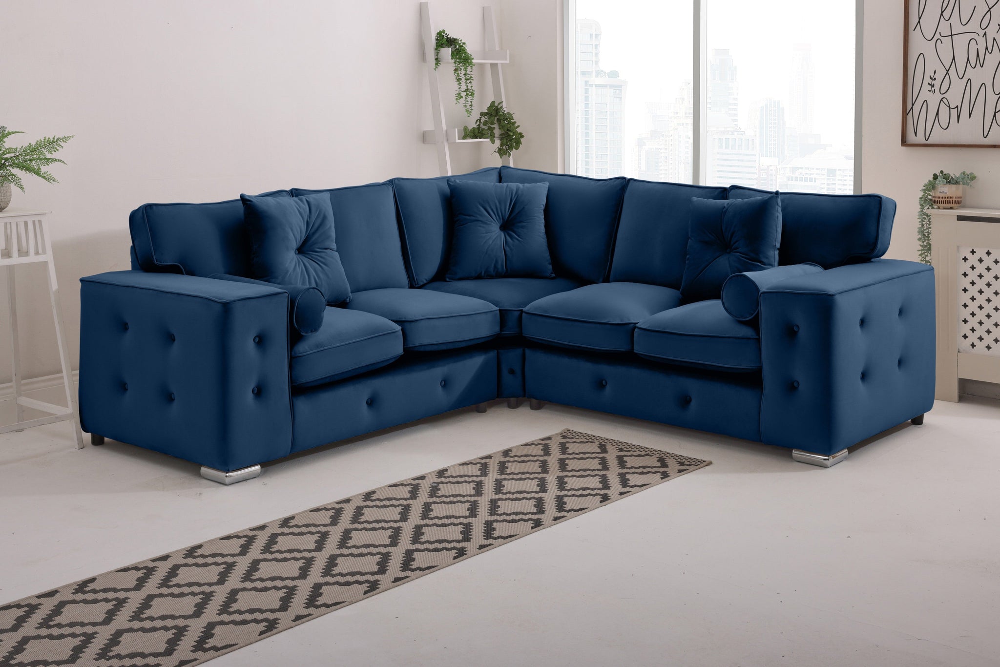 BelmontCorner Fullback - 2c2 - Buttoned Cushions