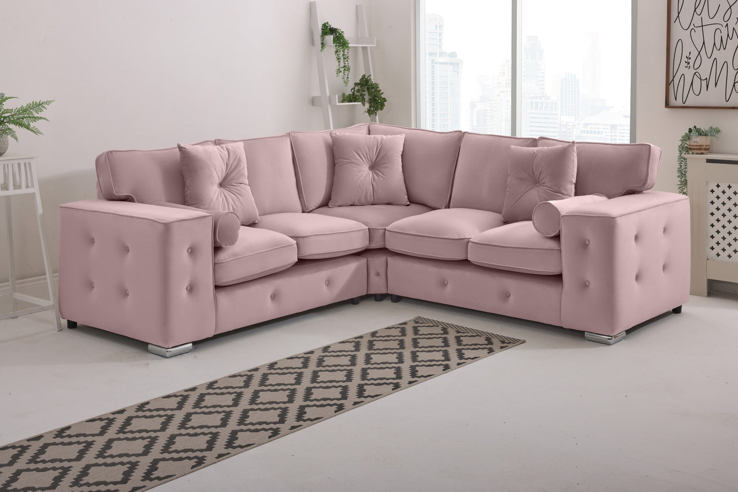 BelmontCorner Fullback - 2c2 - Buttoned Cushions