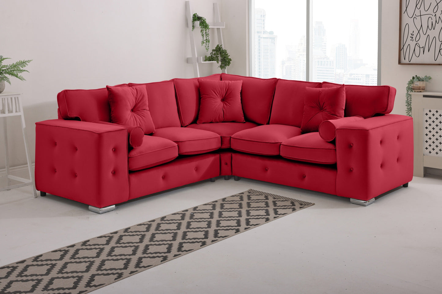 BelmontCorner Fullback - 2c2 - Buttoned Cushions