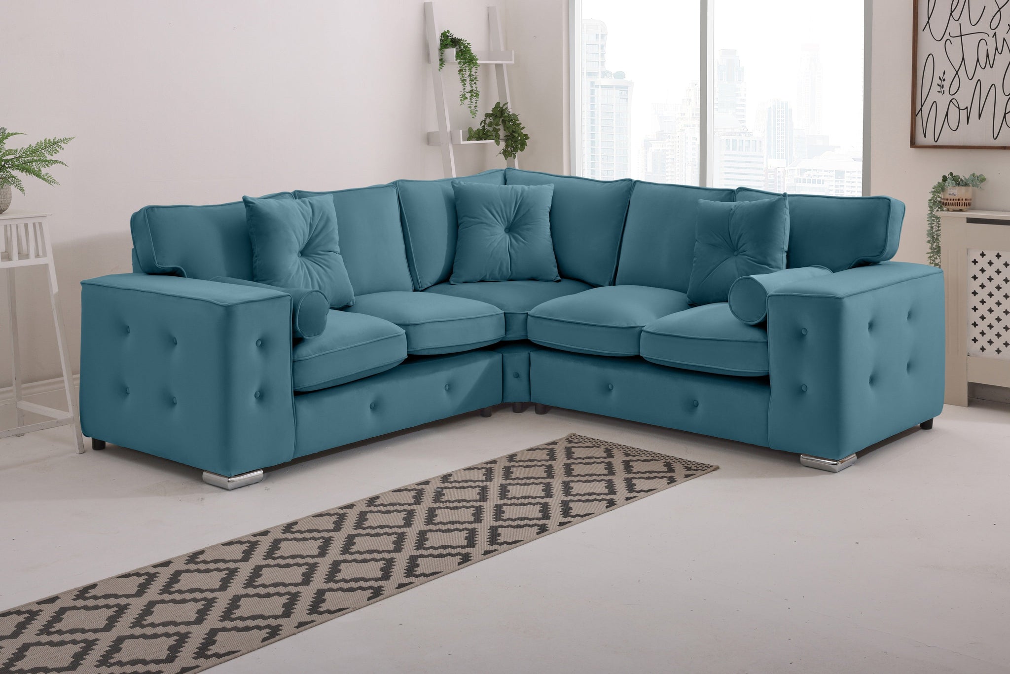 BelmontCorner Fullback - 2c2 - Buttoned Cushions