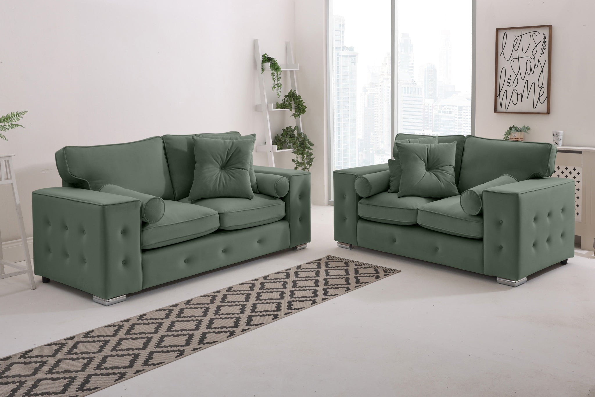 Belmont3+2 Fullback - Buttoned Cushion