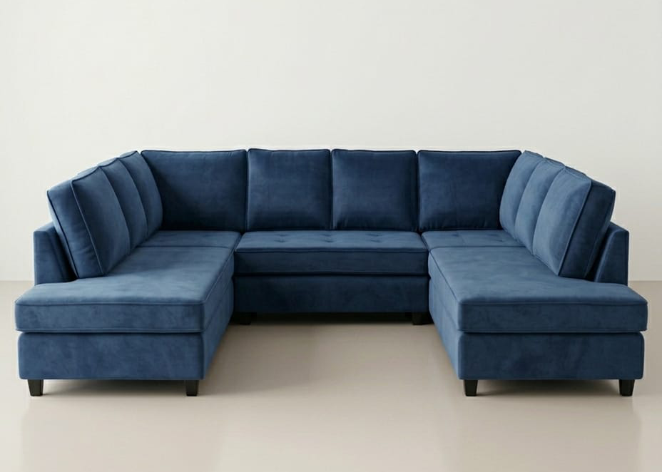 Axel Curved Arm U-Shape Sofa - Sofa Scape UK
