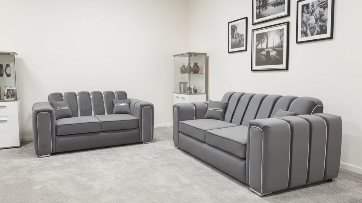 Valenza Luxury Sofa Set – Modern 2 & 3 Seater Upholstered Living Room Suite