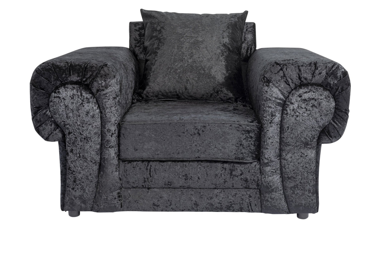 Black Verona Crushed Velvet - Sofa Scape UK