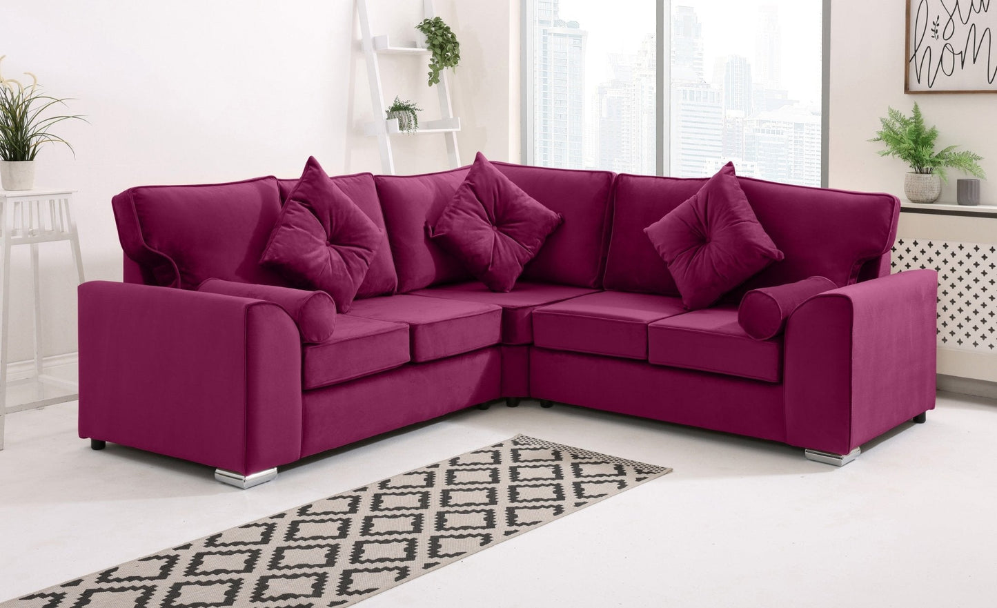 Dylan Corner Fullback + Extra Cushions - Sofa Scape UK