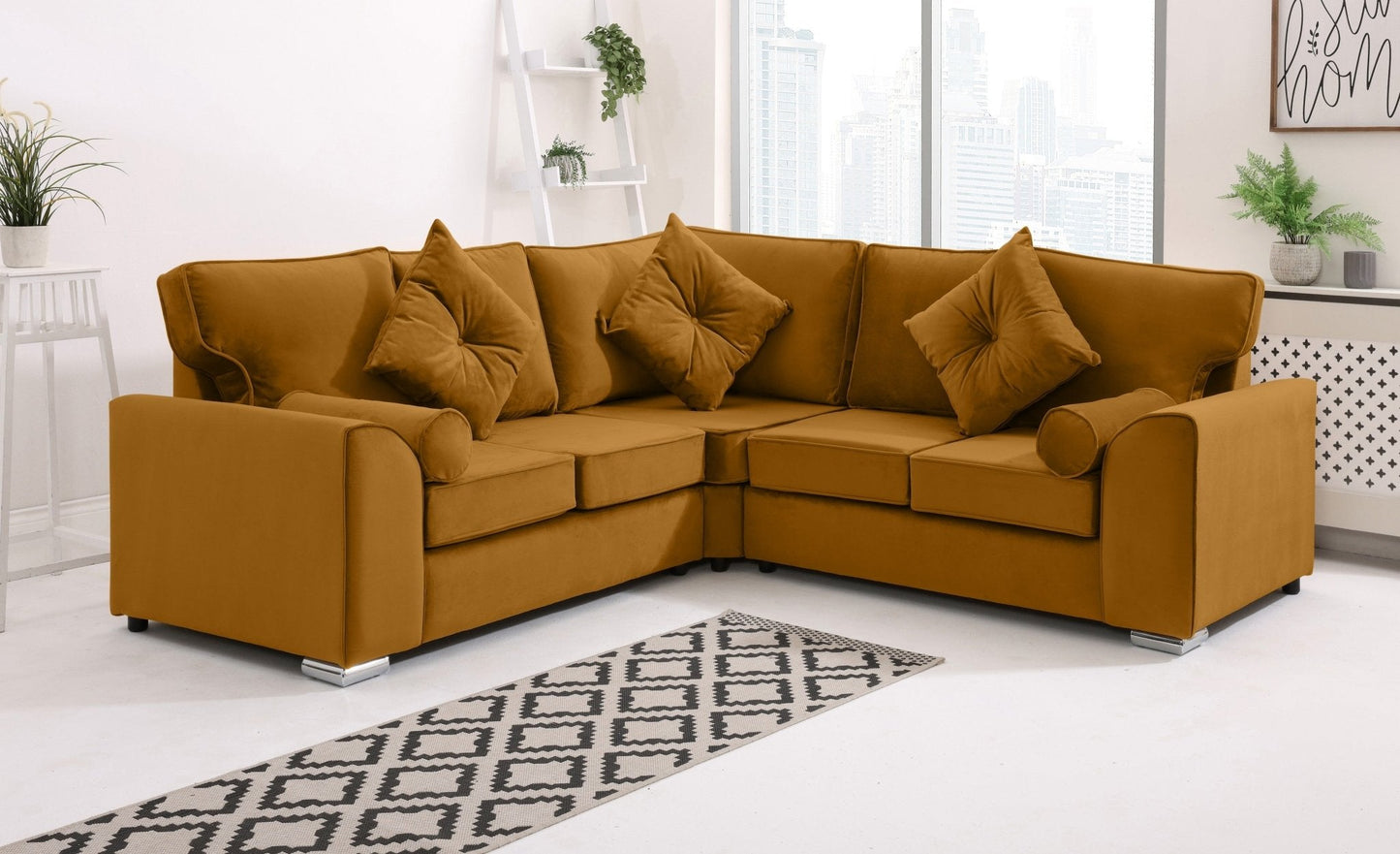 Dylan Corner Fullback + Extra Cushions - Sofa Scape UK