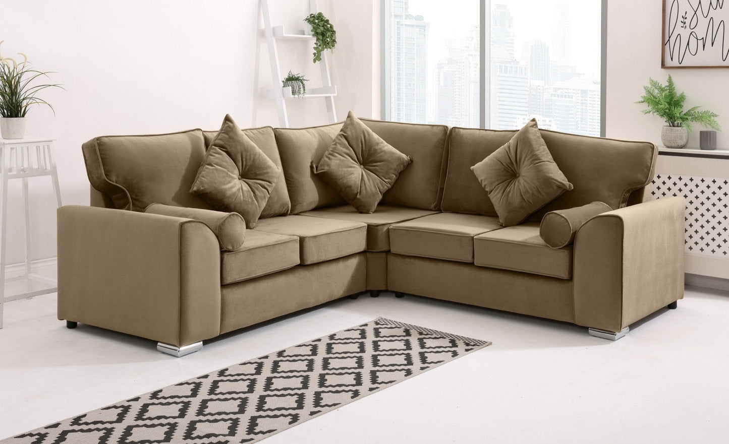 Dylan Corner Fullback + Extra Cushions - Sofa Scape UK