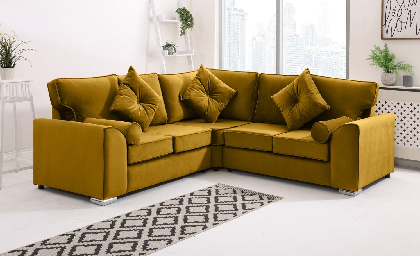 Dylan Corner Fullback + Extra Cushions - Sofa Scape UK
