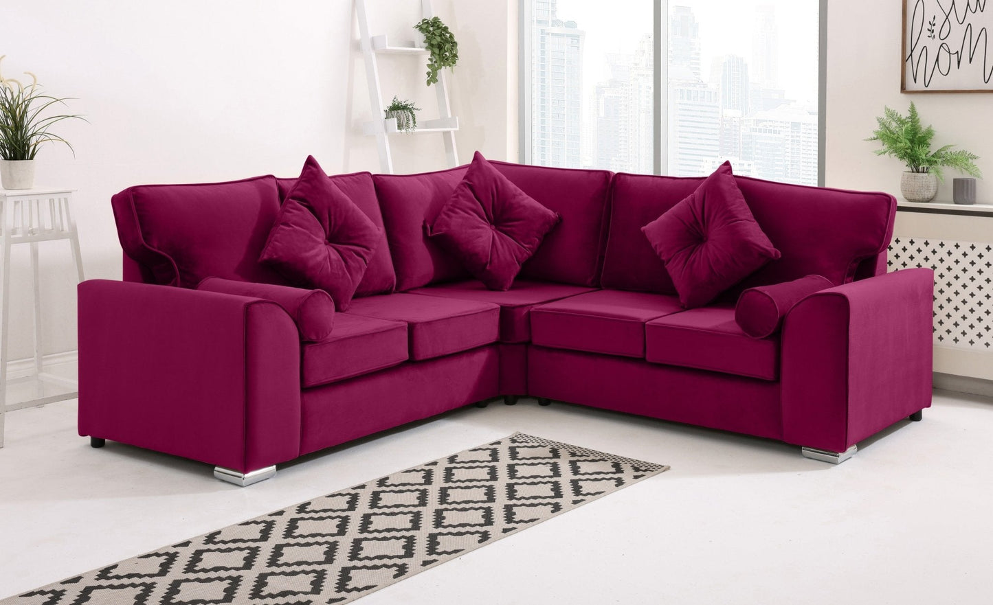 Dylan Corner Fullback + Extra Cushions - Sofa Scape UK