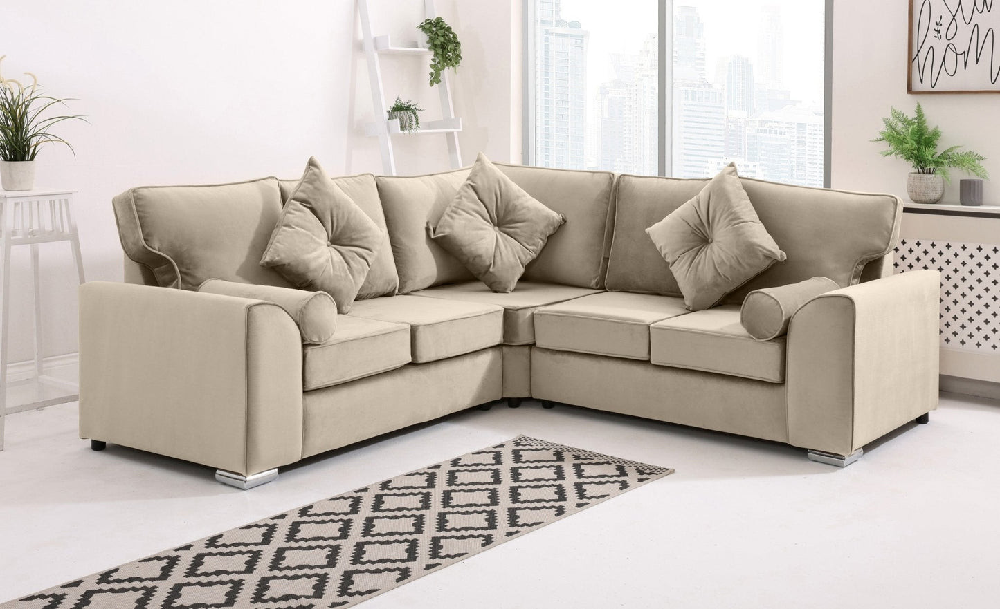 Dylan Corner Fullback + Extra Cushions - Sofa Scape UK