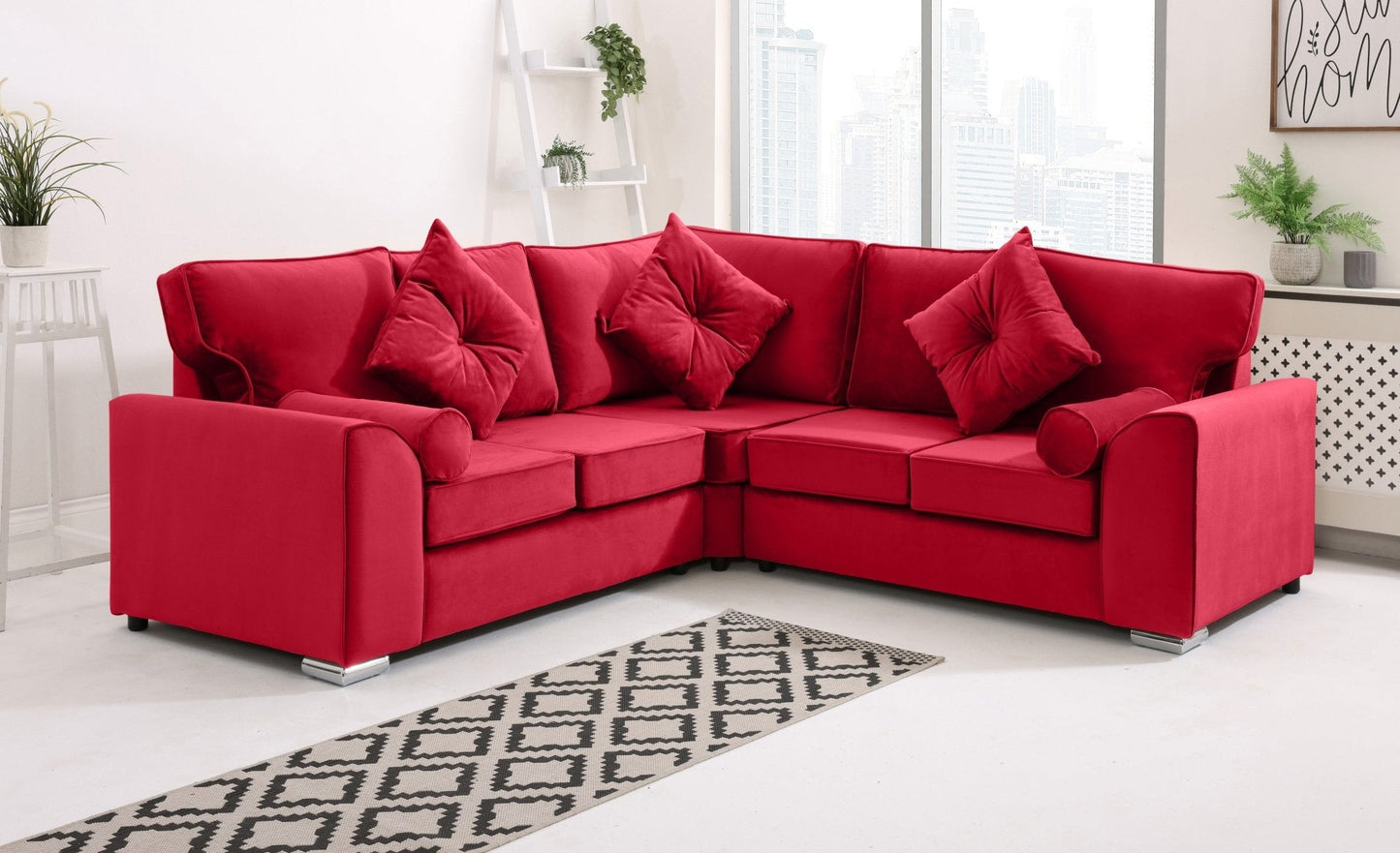 Dylan Corner Fullback + Extra Cushions - Sofa Scape UK