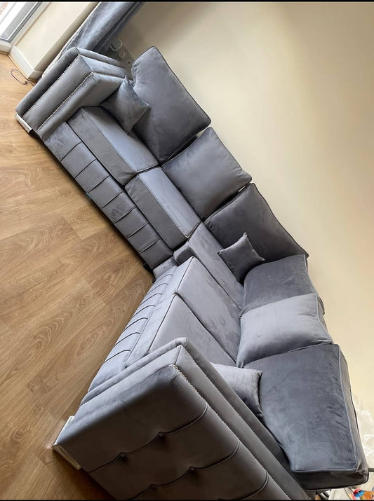 Hendi Corner - Grey - Scatterback - Sofa Scape UK
