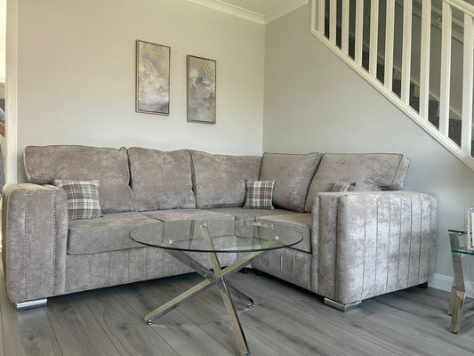 Layla 4 Seater - 2c1 - Fullback Mink Chenille - Sofa Scape UK