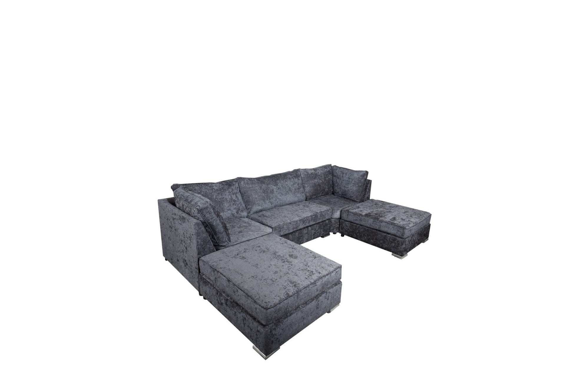 Lux U Shape - Chenille - Sofa Scape UK