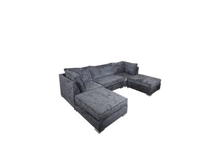 Lux U Shape - Chenille - Sofa Scape UK