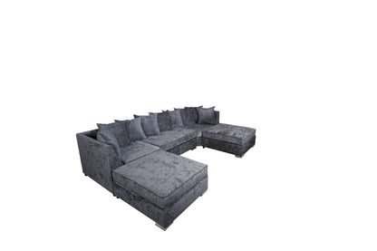 Lux U Shape - Chenille - Sofa Scape UK