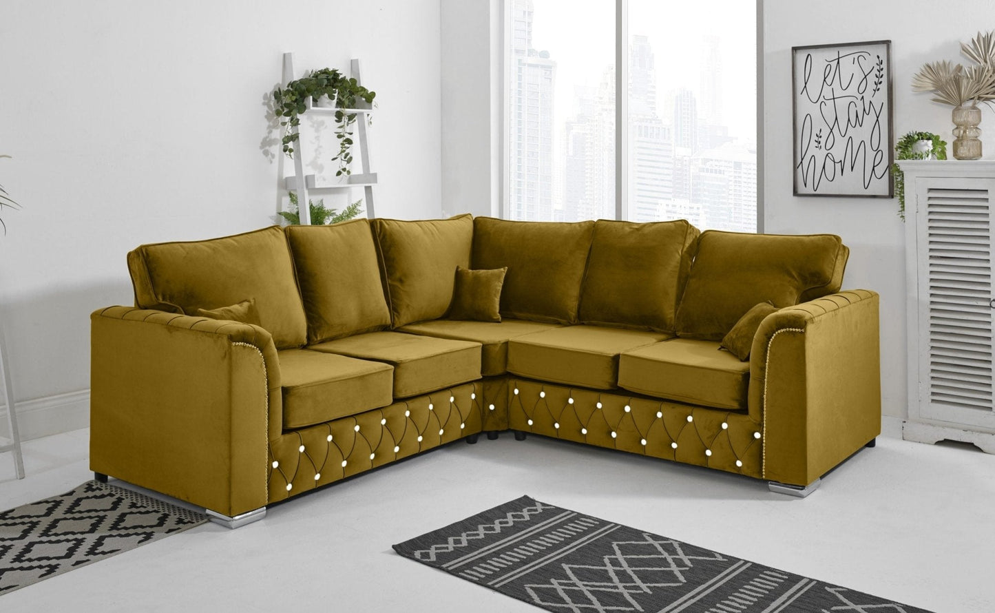 Malibu Corner Fullback - 2c2 + Diamonds - Sofa Scape UK