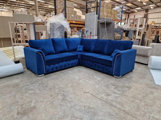 Malibu Corner - Plush Marine Fullback - Sofa Scape UK