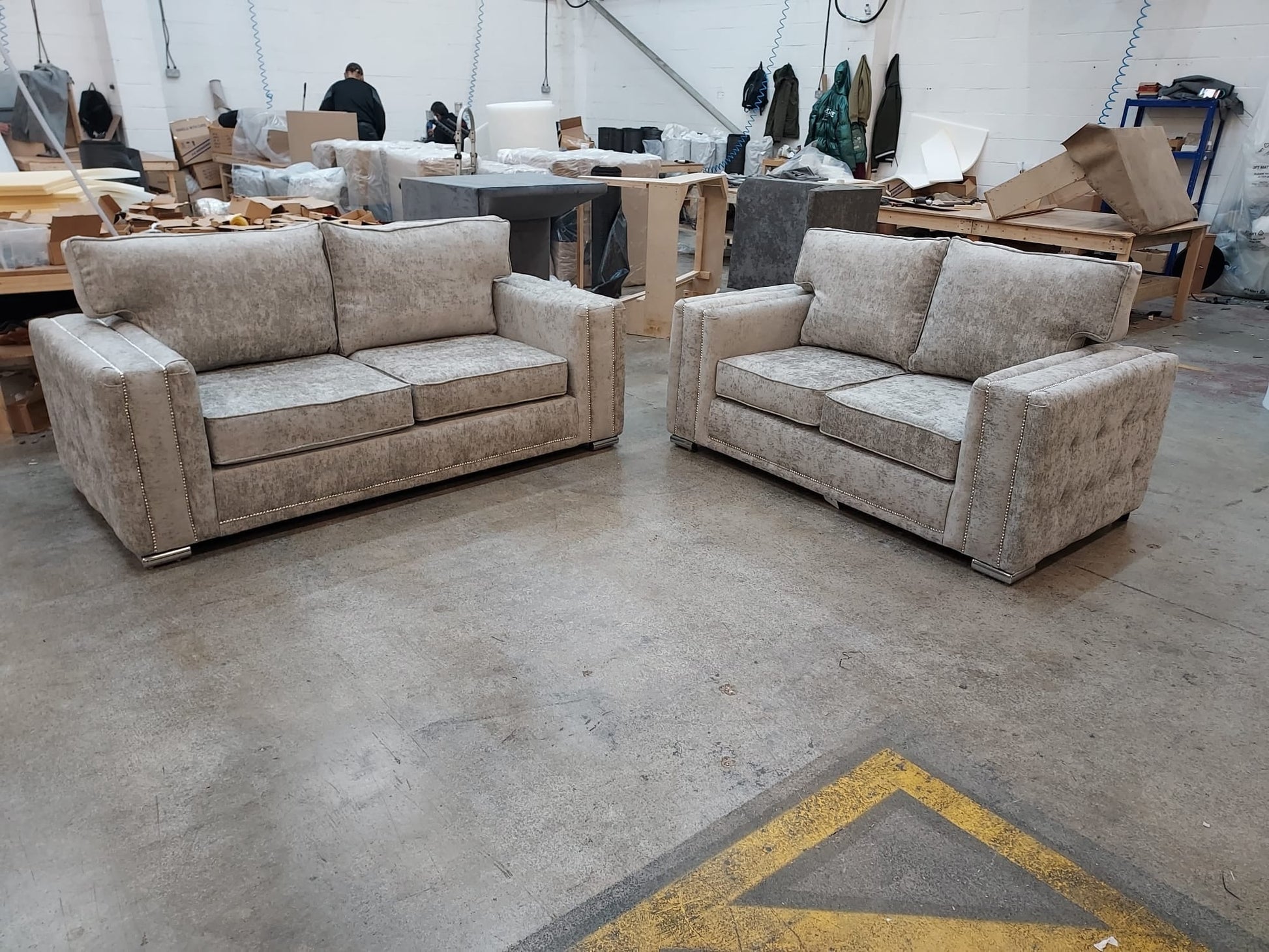 Milton 3 Seater & 2 Seater - Truffle Scatterback - Sofa Scape UK