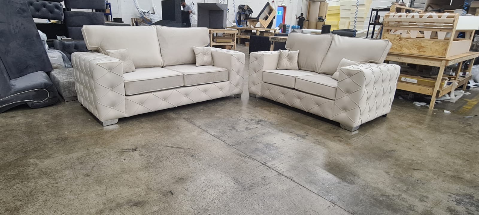 Milton 3+2 Cream - Sofa Scape UK