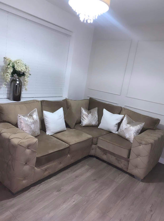 Milton 4 Seater Corner - Mink Fullback - Sofa Scape UK