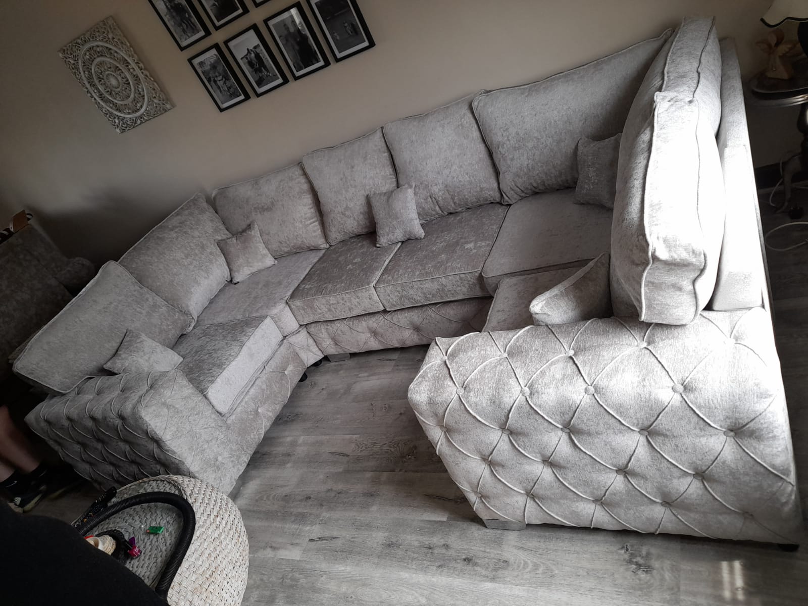 Milton 6 Seater U shape - Fullback Truffle - Sofa Scape UK