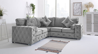 Milton Corner Fullback - 2c2 + Bolster / Buttoned Cushions - Sofa Scape UK