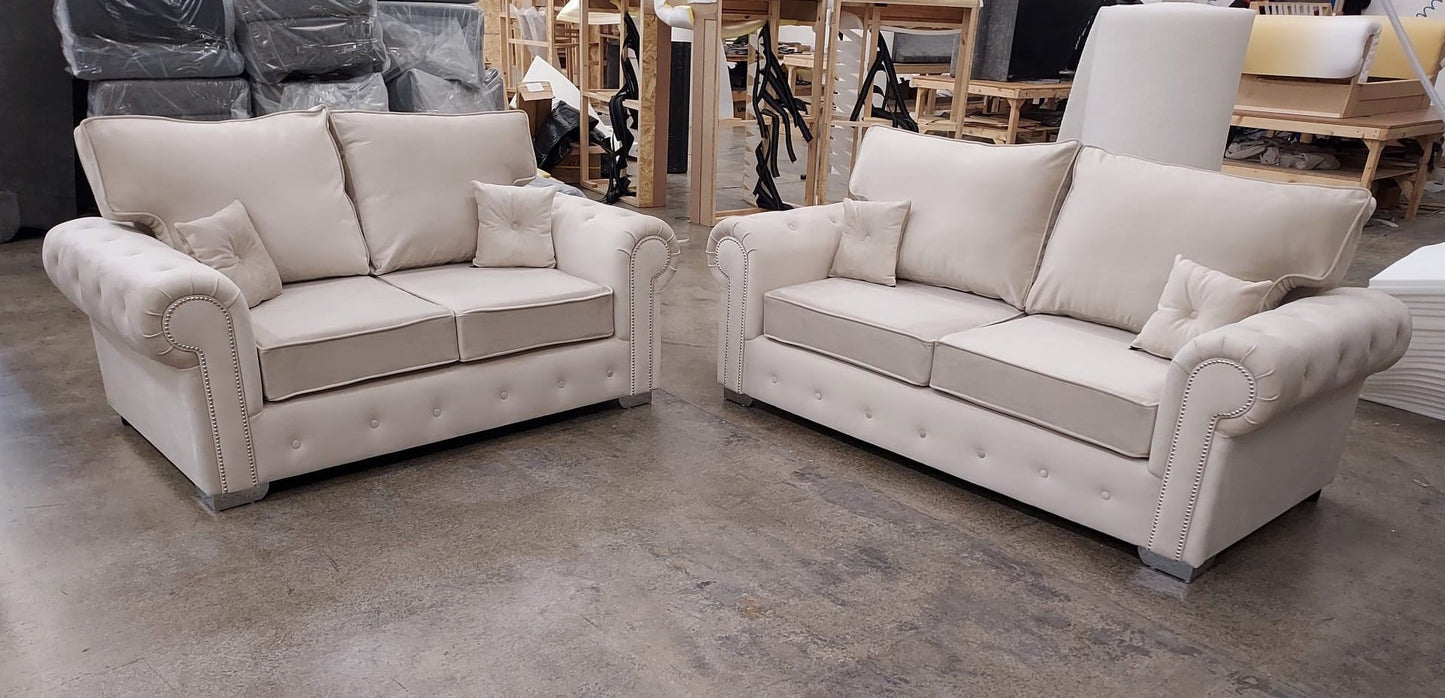 Olympia 3+2 Cream Fullback - Sofa Scape UK