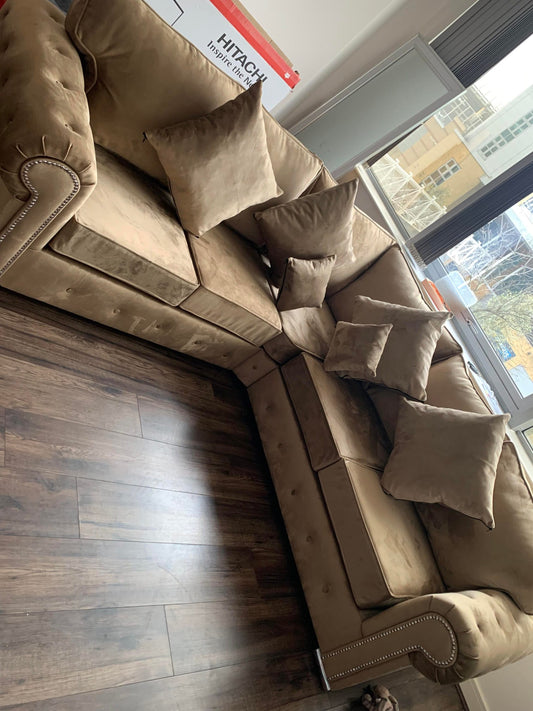 Olympia Corner - Mink Fullback - Sofa Scape UK