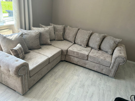 Olympia Corner - Mink Scatterback - Sofa Scape UK