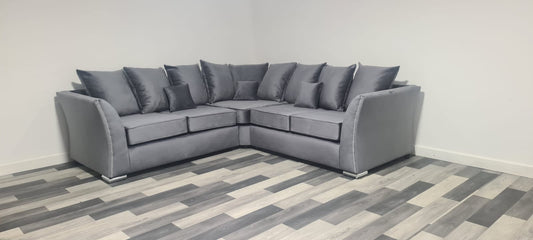 Sloan Corner - Grey Scatterback - Sofa Scape UK